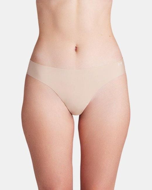 Under Armour Pure Stretch No Show Damesstring – Set Van 3 Hue500 Hue500 in het Pink