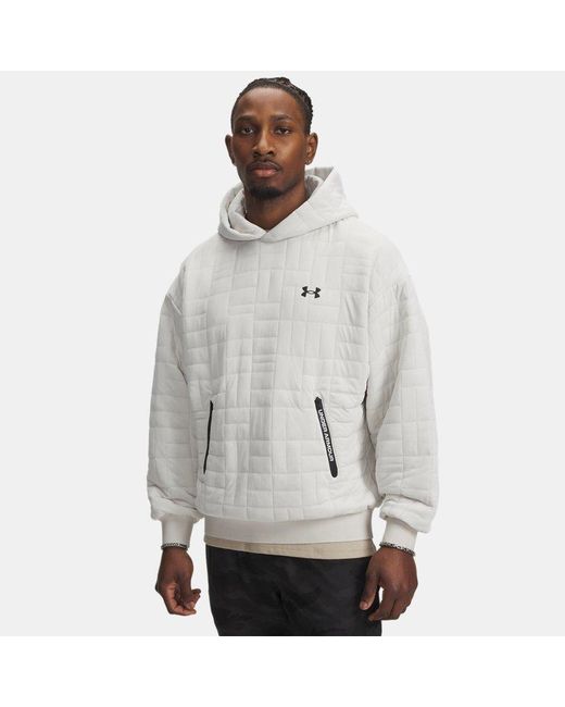 Sweat À Capuche Texturé Unstoppable Fleece Pour Homme Summit Noir Under Armour pour homme en coloris Gray