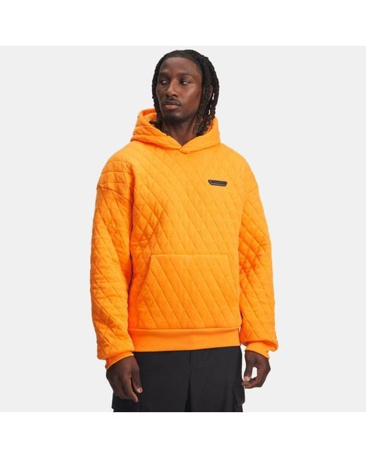 Under Armour Orange Ua X Mansory Heavyweight Terry Hoodie for men