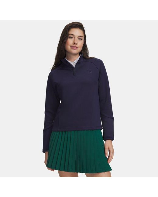 Under Armour Blue Drive Midlayer ¼ Zip Midnight Midnight