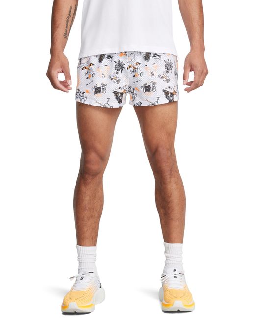 Under Armour White Launch 2" Shorts for men