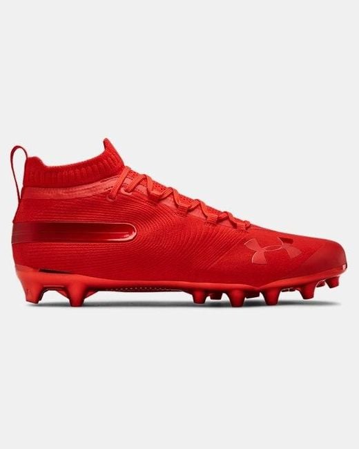 Under Armour Men's Ua Spotlight Suede Mc Football Cleats in Red for Men |  Lyst
