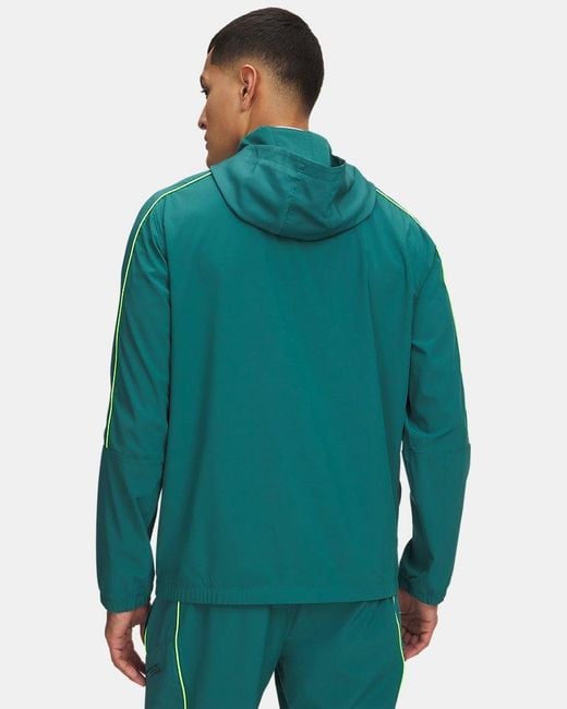 Under Armour Green Challenger Warmup Jacket Rack for men
