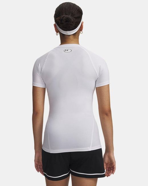 Under Armour White Heatgear Compression Short-sleeve T-shirt