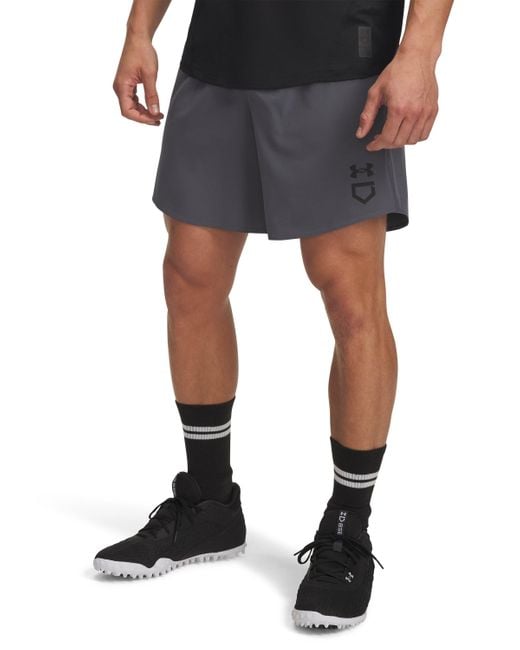 Under Armour Black Ua Utility 2.0 6.5" Shorts for men
