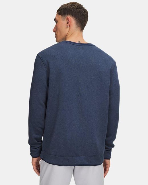 Under Armour Blue Sweaterfleece Crew Academy Academy for men