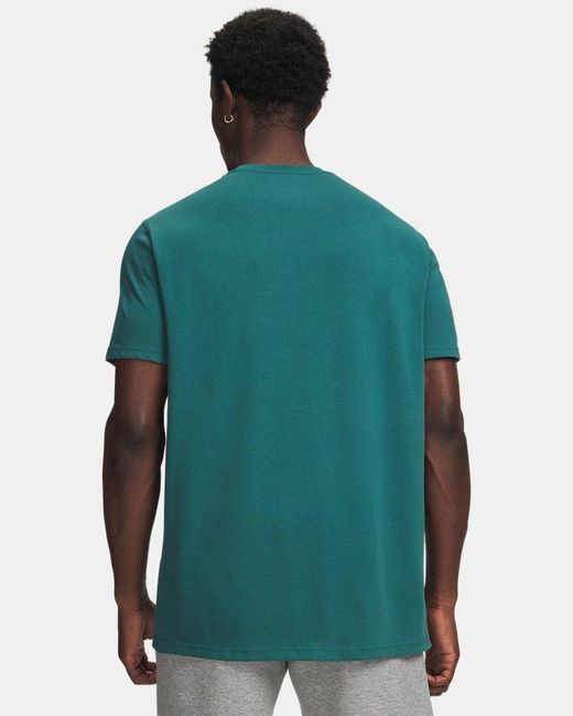 Under Armour Green Ua Heavyweight Armour Label Short Sleeve for men