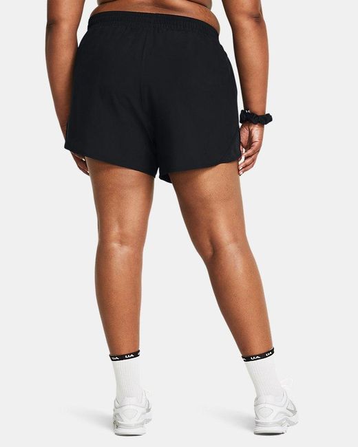Under Armour Black Launch 7" Shorts Mod Reflective for men