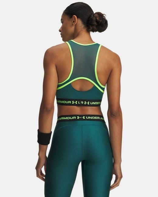 Under Armour Green Heatgear Mesh Tank Rack Hyper