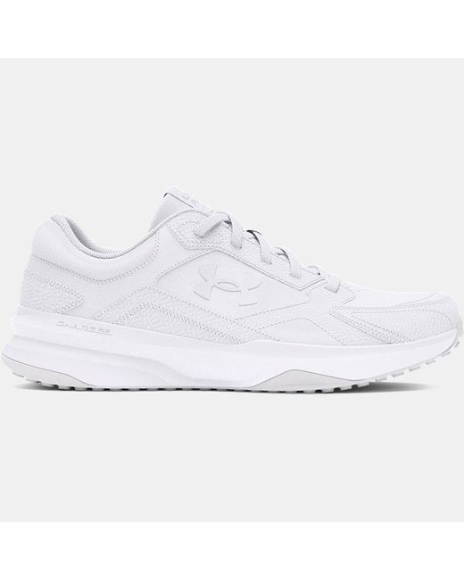 Under Armour White Edge Leather Training Shoes Halo for men