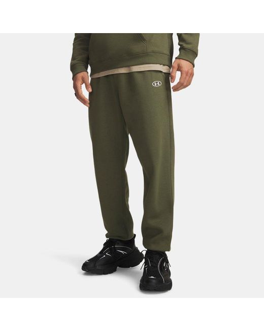 Under Armour Green Rival Fleece Joggers Marine Od for men
