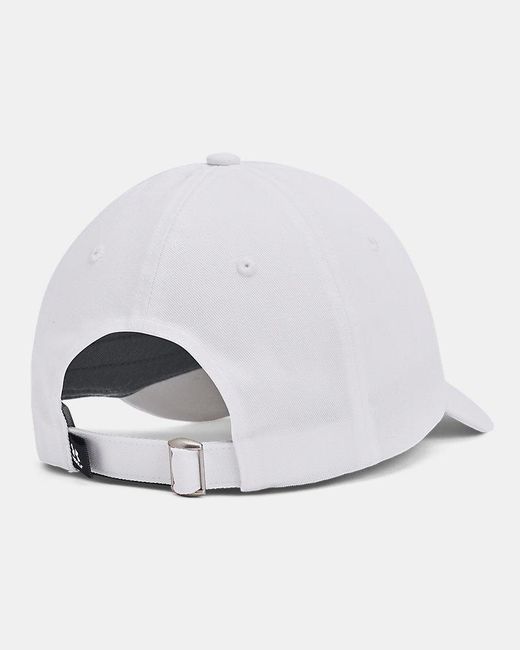 Under Armour White Drive Low Adjustable Cap Midnight