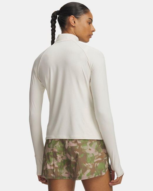 Under Armour White Velociti ½ Zip Stone Reflective