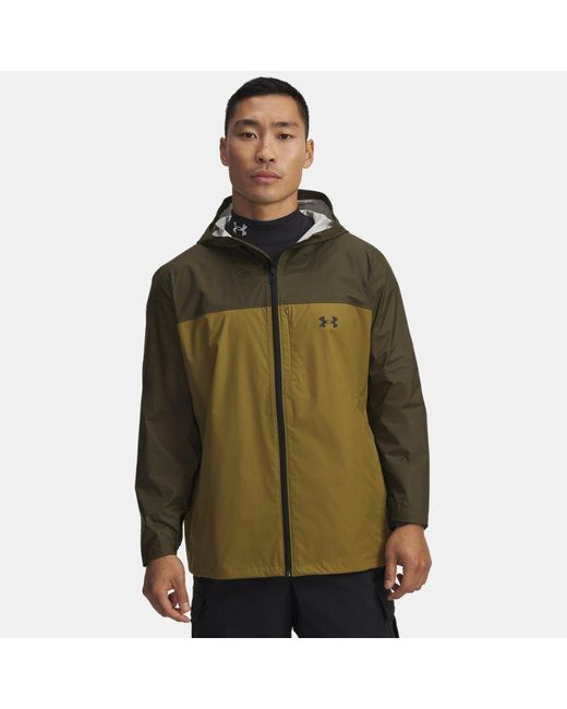 Under Armour Green Stormproof Cloudstrike Jacket Expedition Canteen for men