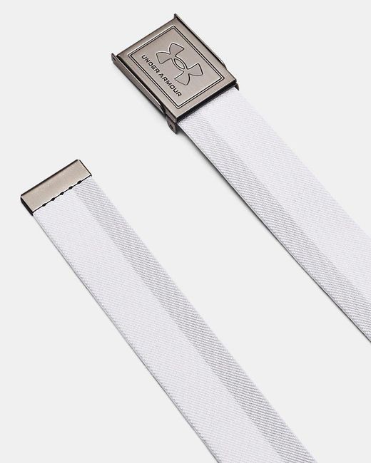 Cintura Drive Stretch Webbing Da Uomo Halo Grigio Argento di Under Armour in White da Uomo