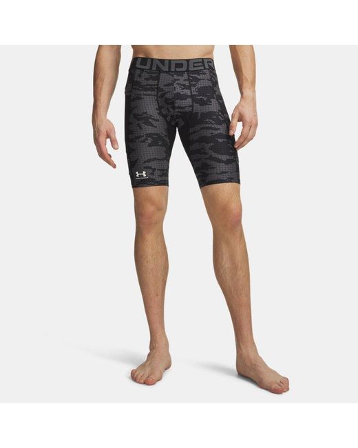 Under Armour Red Heatgear Printed Long Shorts Castlerock for men