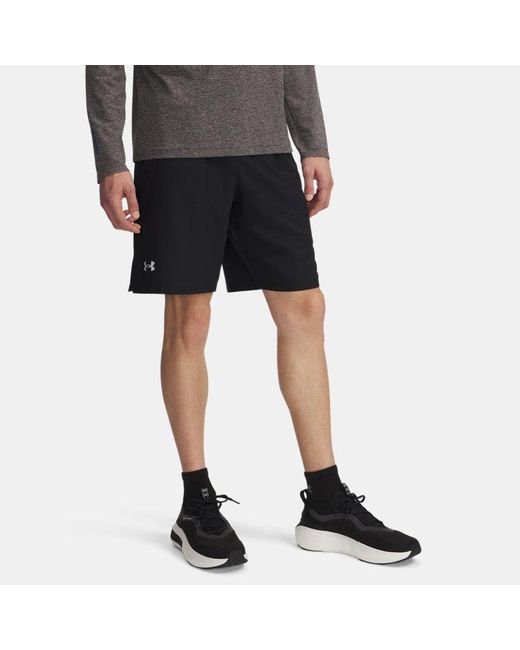 Under Armour Black Launch 9" Shorts Reflective for men