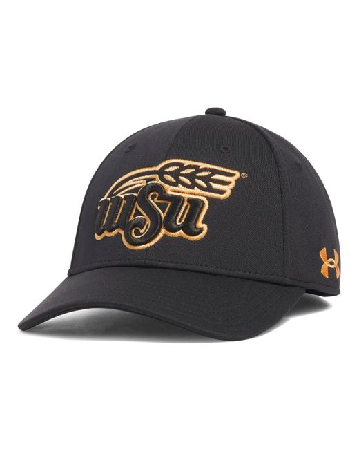 Under Armour Black Ua Blitzing Collegiate Stretch Fit Cap for men