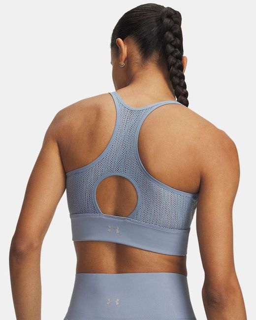 Under Armour Blue Ua Vanish Elite Mesh Zip Tank