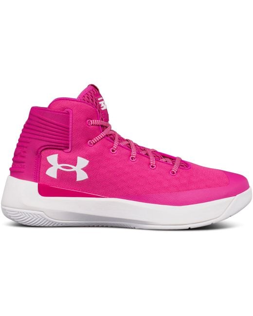 Under Armour Pink Men's Ua Curry 3zer0 Basketball Shoes for men
