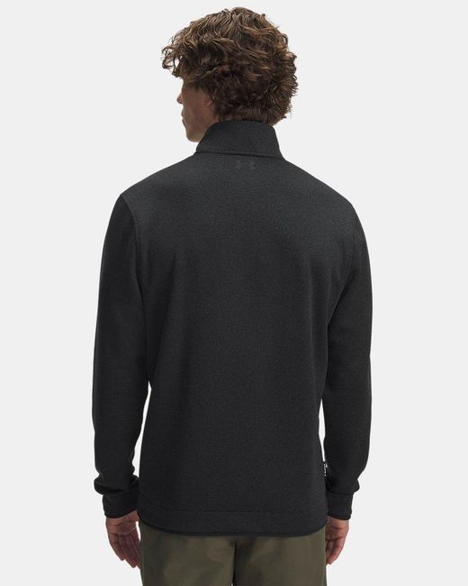 Under Armour Black Ua Sweaterfleece 1⁄4 Zip for men