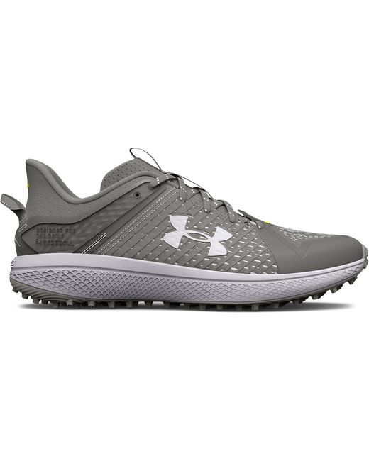 Under Armour Ua Yard Turf Baseball Shoes in Gray for Men | Lyst