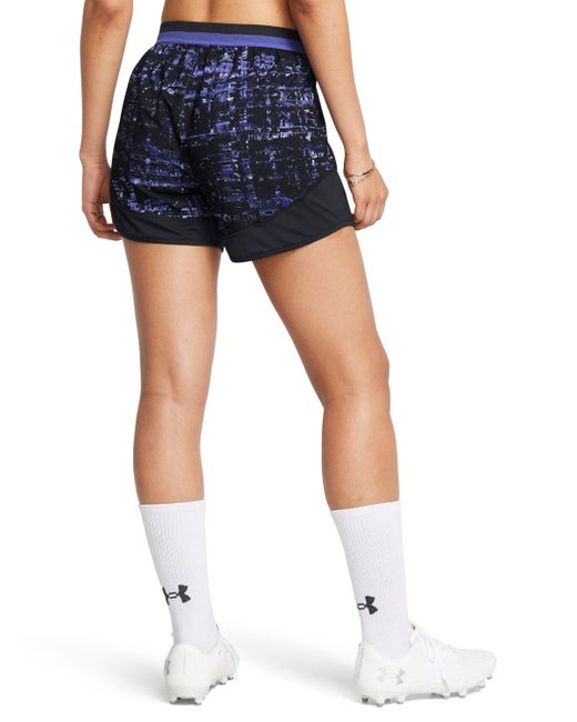 Under Armour Blue Challenger Pro Printed Shorts