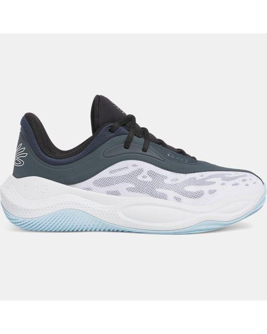 Under Armour Blue Curry Splash 25 Basketballschuhe, Grau Void Weiß
