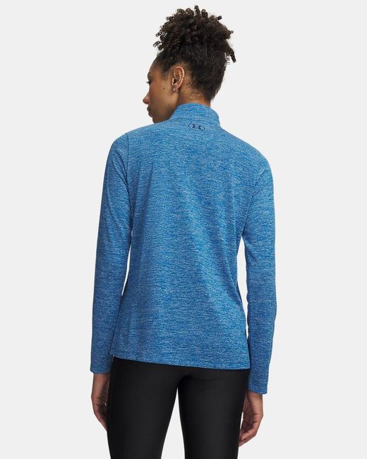 Under Armour Green Tech Twist ½ Zip Aegean Blackout
