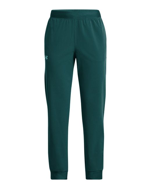 Under Armour Green Armoursport gewebte jogginghose für mädchen hydro teal / radial turquoise ylg (149 - 160 cm)