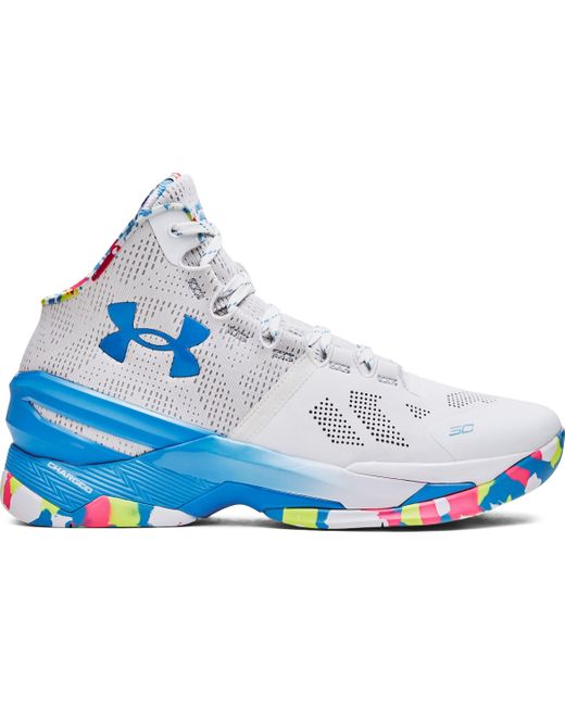 Under Armour Blue Curry 2 Splash Party Basketball Shoes