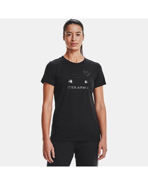 Under Armour Black S Live Sportstyle Graphic Short Sleeve Crew Neck T-shirt