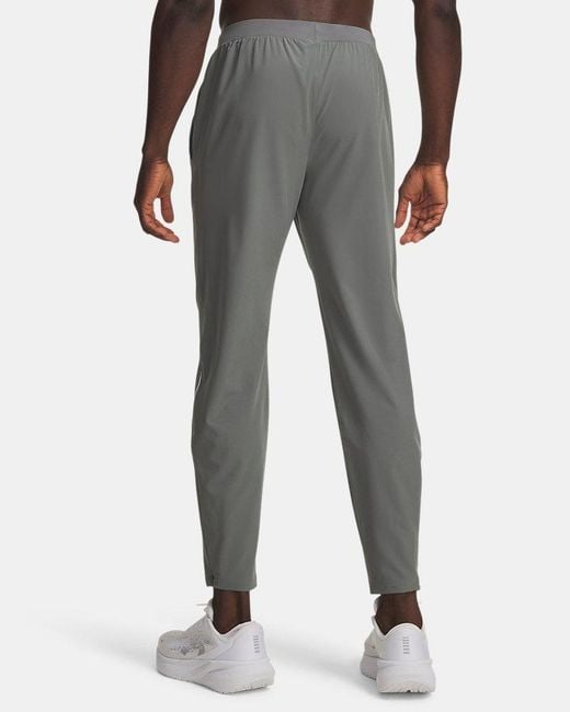 Under Armour Gray Velociti Track Pants Clay Reflective for men