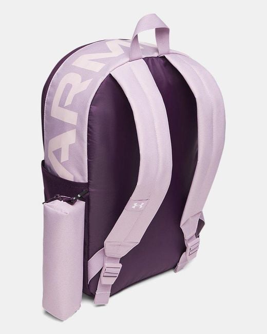 Under Armour Purple Essential Printed Backpack Mauve Echo