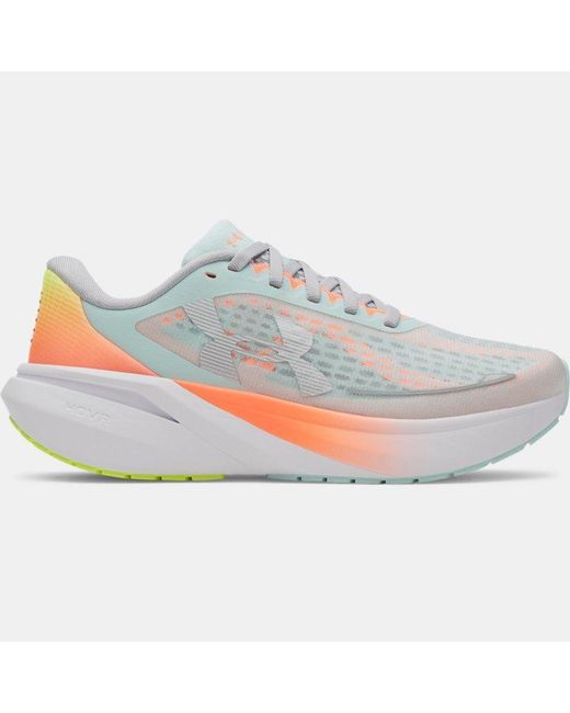 Under Armour Gray Velociti Pace Running Shoes Refresh Mint Electric Tangerine