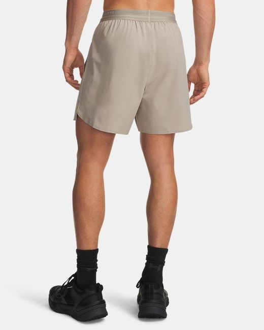 Under Armour Brown Ua Vanish Elite 6" Shorts for men