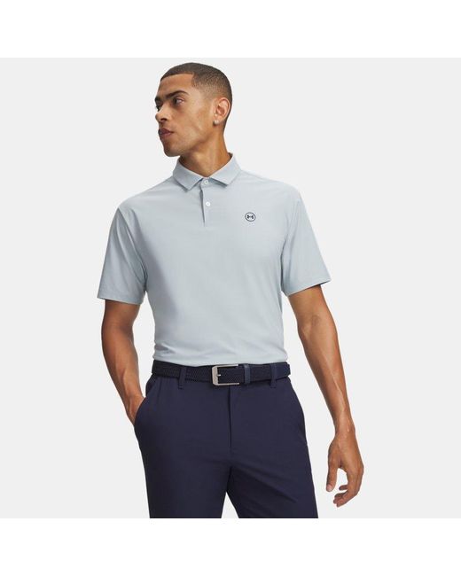 Under Armour Blue Drive Chill Polo Fog Midnight for men