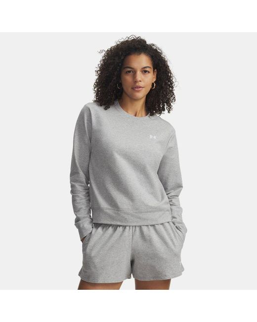 Under Armour Gray Sport Terry Crew Mod Light Heather