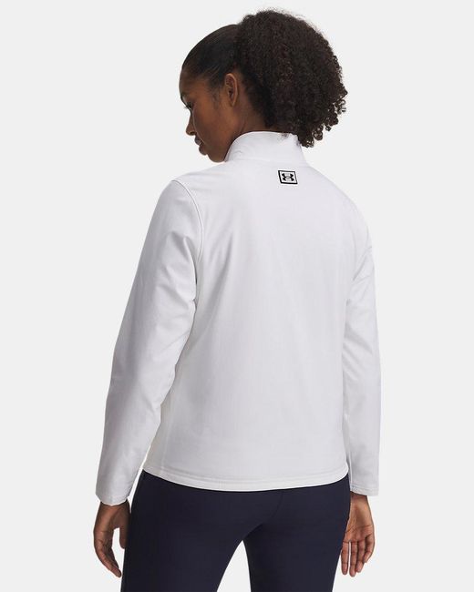 Under Armour White Drive Pro Full Zip