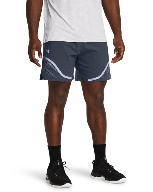 Under Armour Blue Vanish Woven 6" Graphic Shorts for men