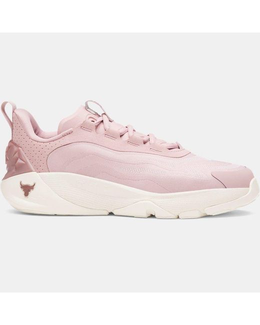 Under Armour Pink Project Rock 8 Training Shoes Tourmaline Stone Mist