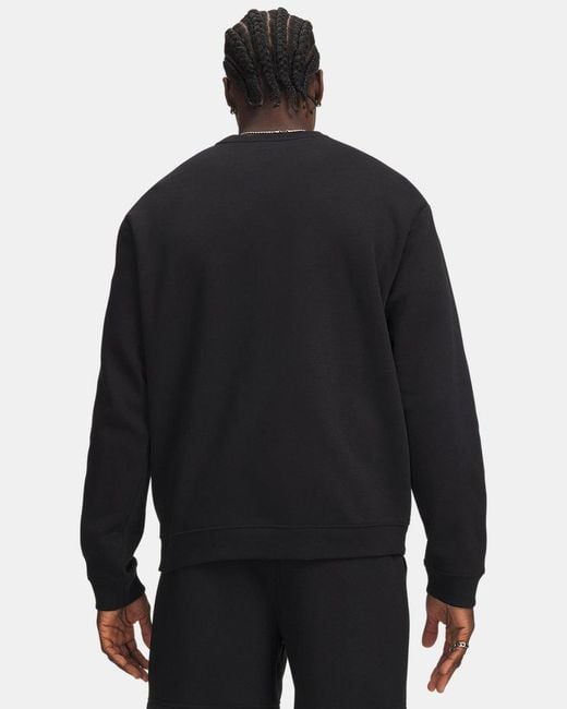 Under Armour Black Rival Fleece Crew Ultimate for men
