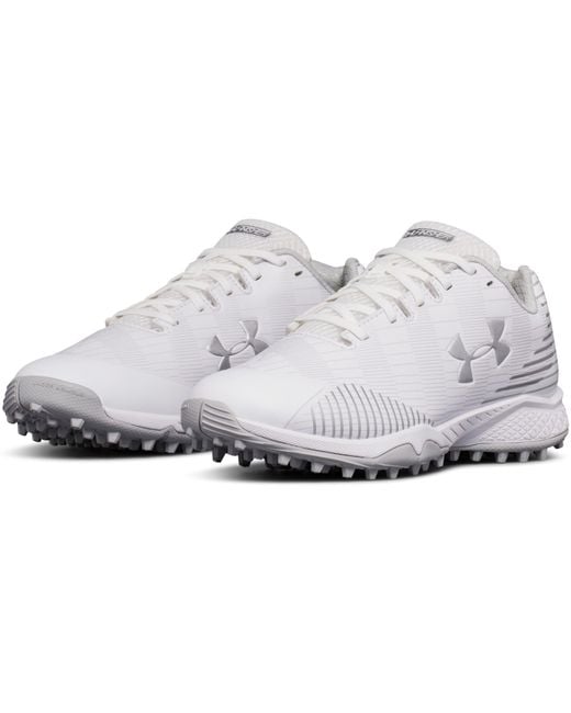 Under Armour Women s Ua Finisher Turf Lacrosse Shoes in White Lyst