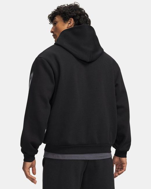 Under Armour Black Ua Icon Fleece Graphic Hoodie for men