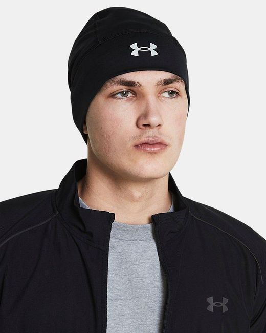 Under Armour Blue Velociti Storm Beanie Reflective for men
