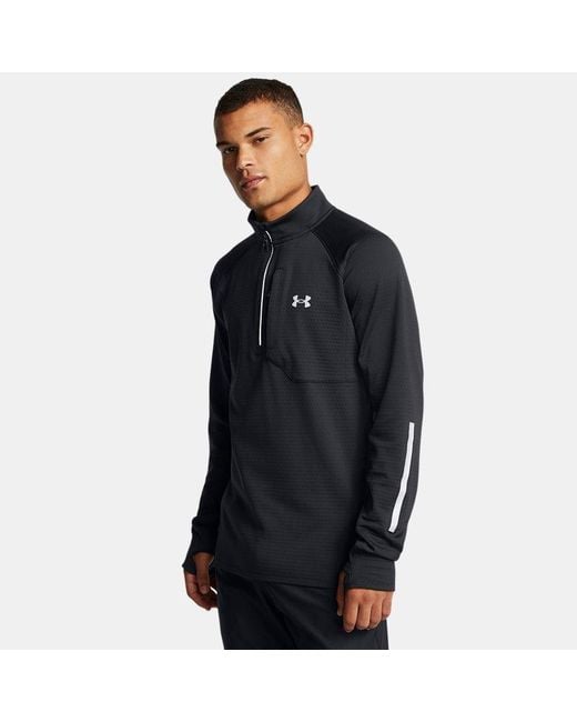 Under Armour Black ' Launch Elite Cold Weather ½ Zip / Reflective for men