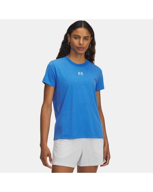 Under Armour Green Rival Core Short Sleeve Atlantis