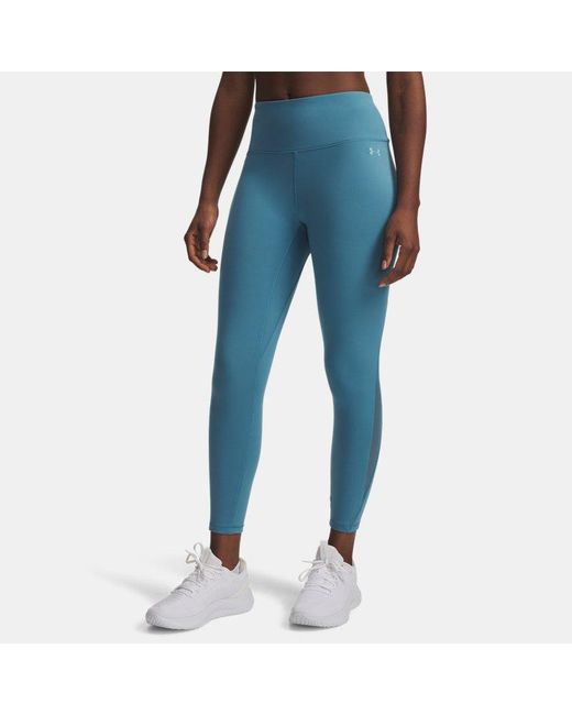 Under Armour Blue Motion Mesh Ankle Leggings Boundless Haze