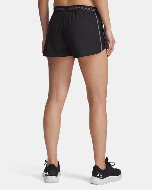 Under Armour Blue Tech Play Up 3" Shorts Castlerock