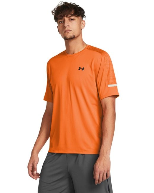 Camiseta de manga corta techTM Under Armour de hombre de color Orange